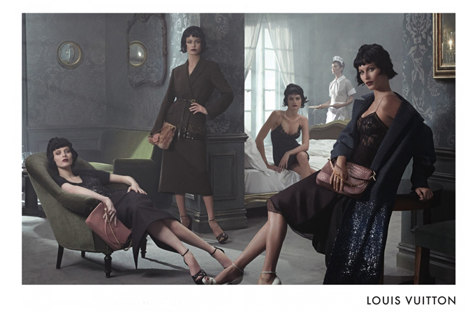Gisele Bundchen, Isabeli Fontana, Carolyn Murphy si Karen Elson in campania Louis Vuitton