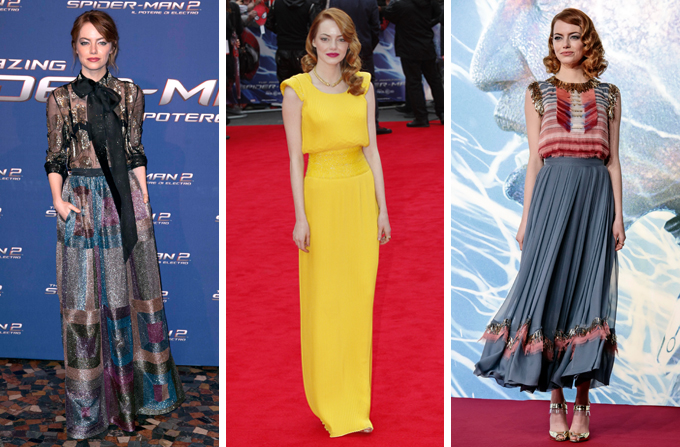 emma stone the amazing spiderman - EMMA STONE. Tinute purtate la premierele The Amazing Spiderman 2