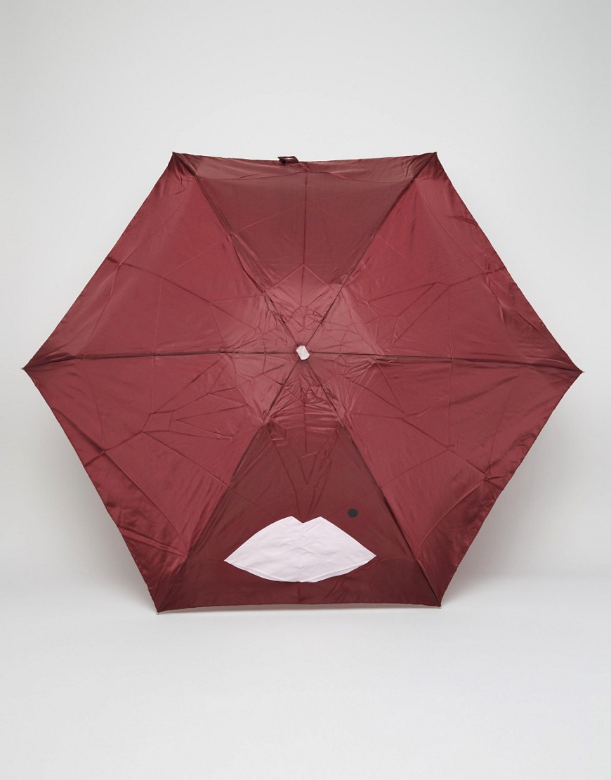 Lulu Guinness Tiny Umbrella In Abstract Lips Print 24 euro - Rainy Days