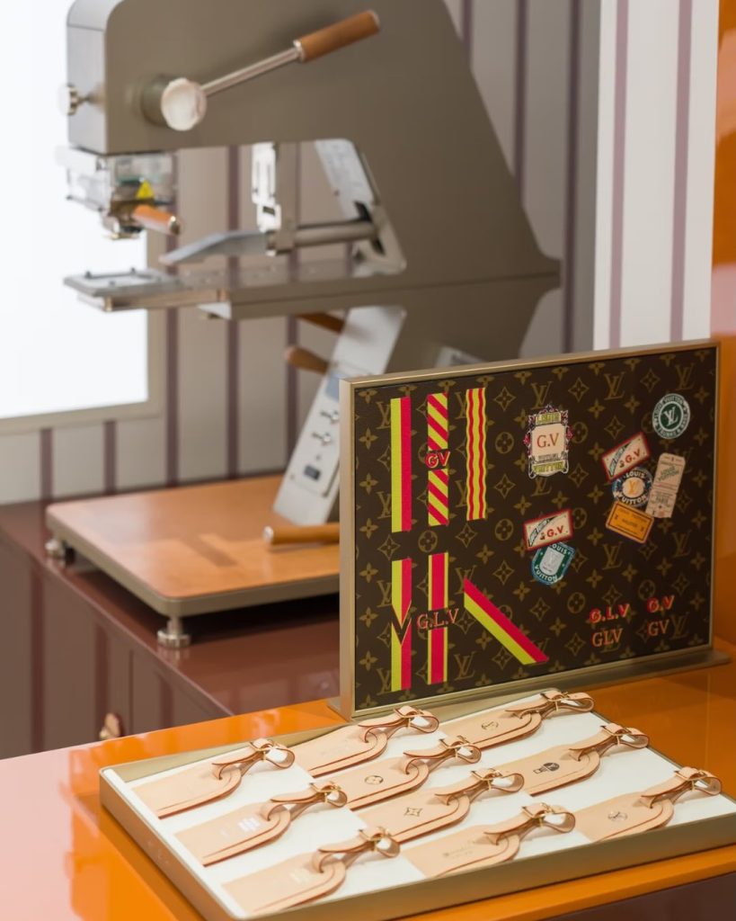 Luxury accessories displayed on a table.