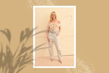 Pantaloni lejeri drepti sau barrel un top interesant si pantofi cu varf ascutit Elle Fanning 1 - Cool & Chic: Pantaloni lejeri, drepti sau barrel, un top interesant si pantofi cu varf ascutit
