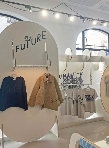 expozitia dan perjovschi si comme des garcons de la entrance store bucharest design festival 20 1 - Dan Perjovschi x Comme des Garcons. A Story About A Collaboration.