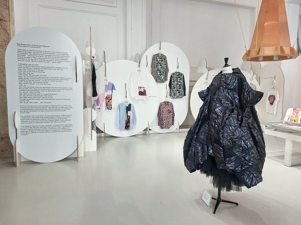expozitia dan perjovschi si comme des garcons de la entrance store bucharest design festival 3 - Dan Perjovschi x Comme des Garcons. A Story About A Collaboration.